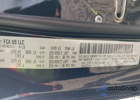 2019 Jeep Cherokee Latitude Plus 4X4 из США, поврежденный, VIN 1C4PJMLB5KD161486